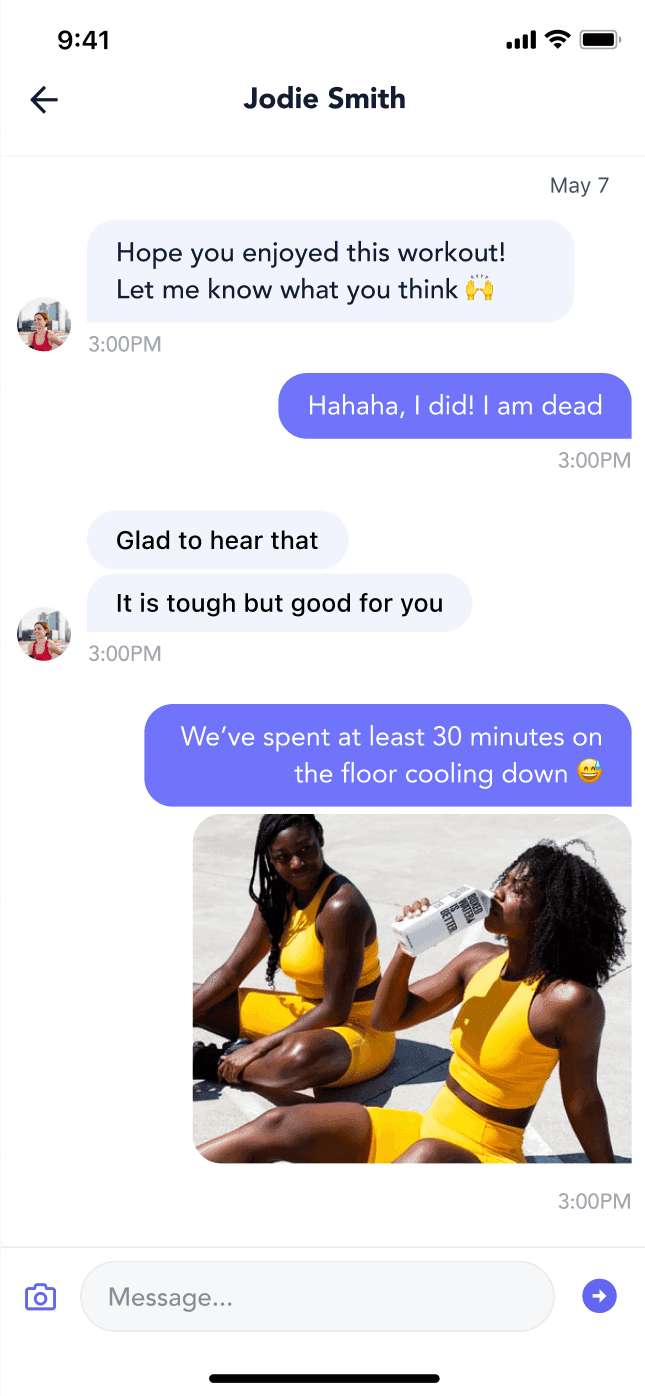 DMs in the app