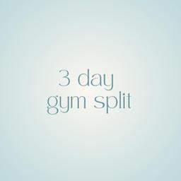 3 Day Gym Split 1.0