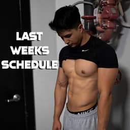 Last weeks schedule