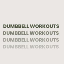 Dumbbell Workout Split